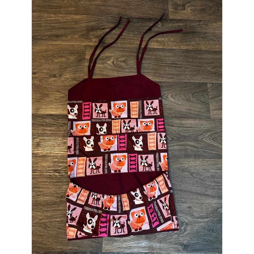 Handmade Dog Print Hanging Multi-Pocket Organizer | Craft Supply Storage | Dog L